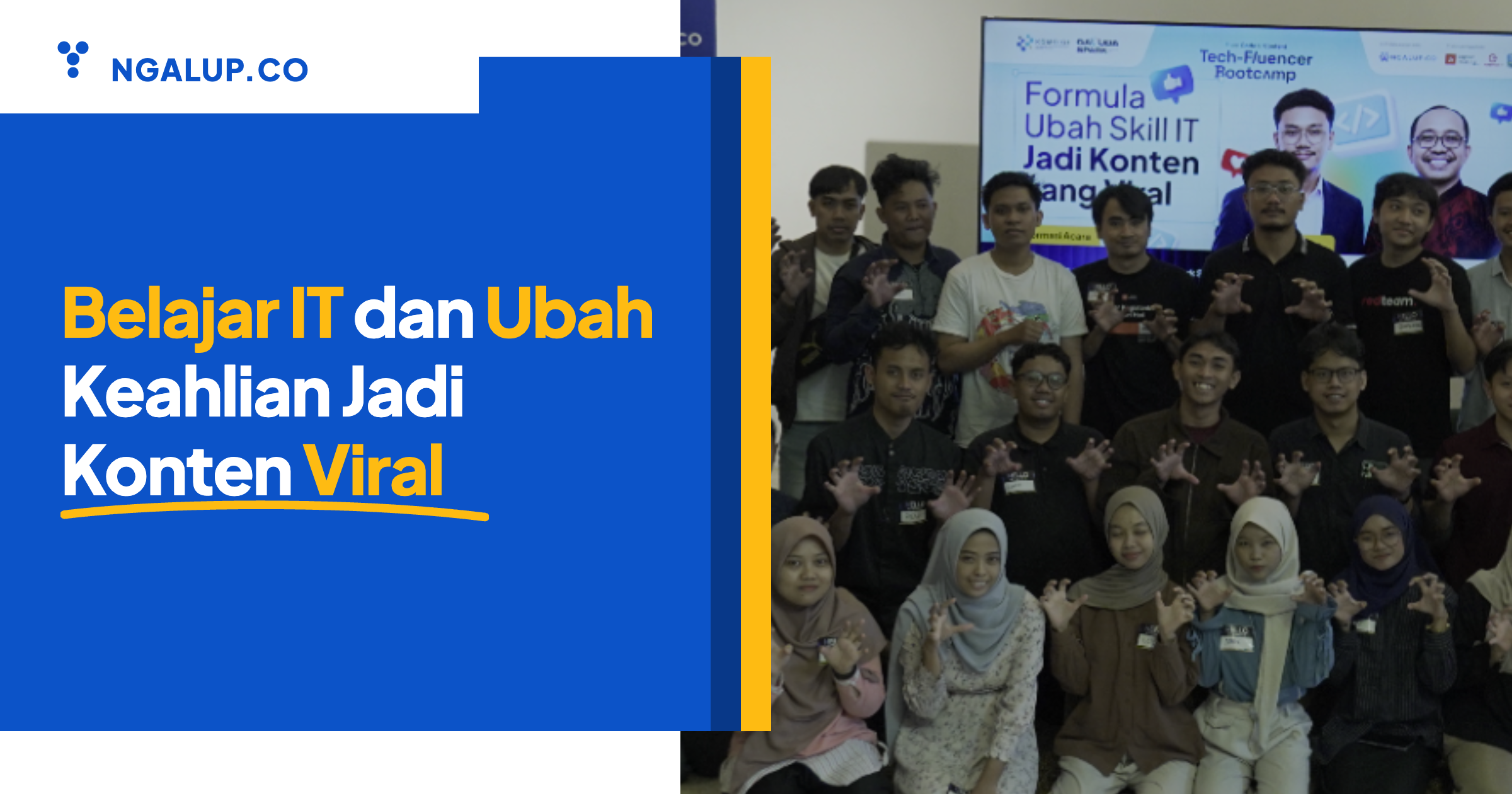 Belajar it ubah keahlian jadi konten viral