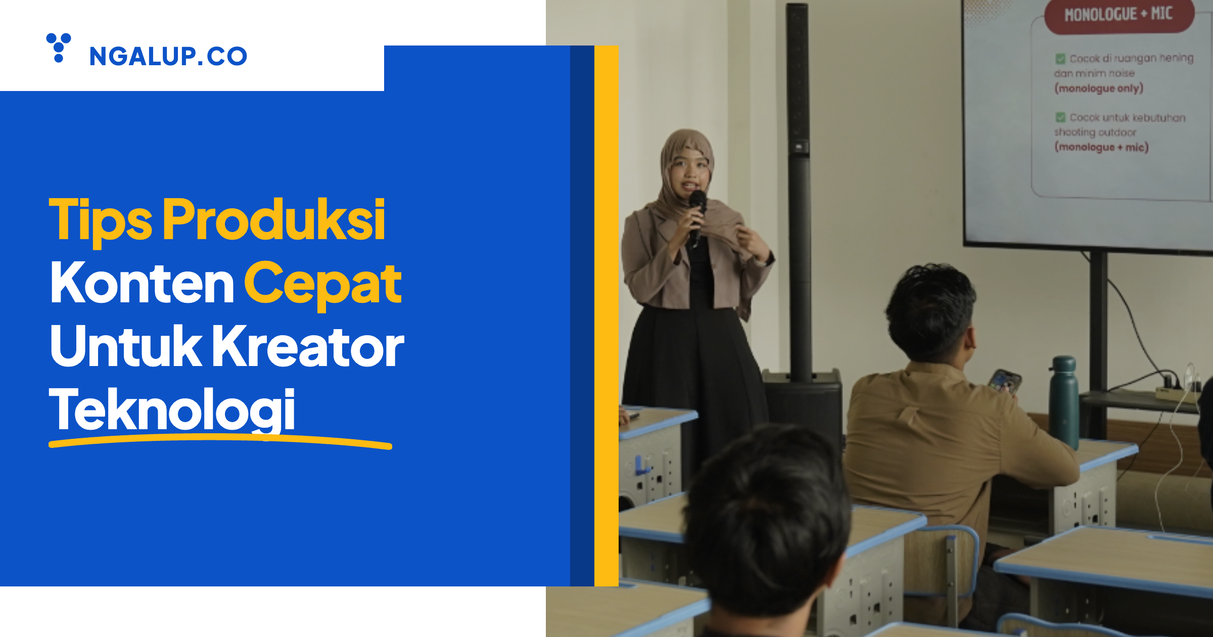 Tips produk konten cepat untuk kreator teknologi